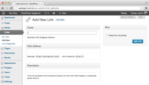 Управление ссылками в WordPress