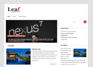 Тема для WordPress Leaf
