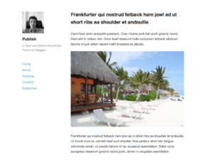 Тема для WordPress Publish