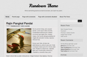 Тема для WordPress Rundown