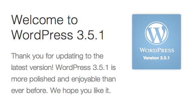 WordPress 3.5.1