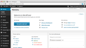 Консоль WordPress с MP6