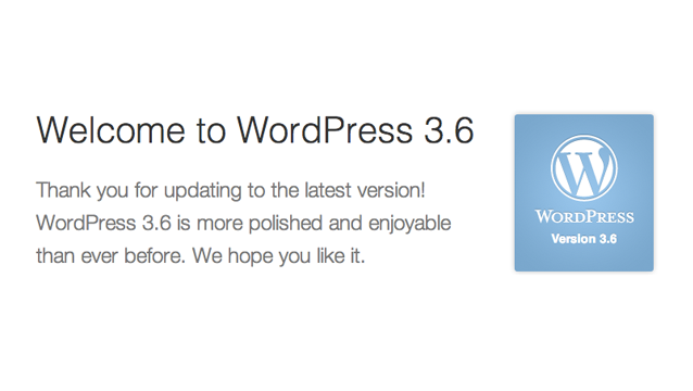 WordPress 3.6