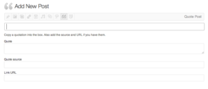 Форматы записей в WordPress 3.6