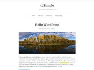 Тема tdSimple