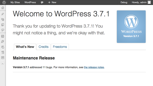 WordPress 3.7.1