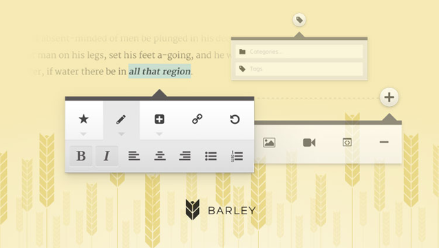 Редактор Barley для WordPress