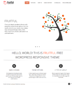 Fruitful: бесплатная тема для WordPress
