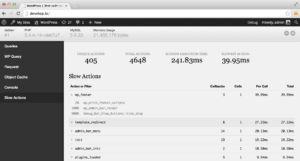 Плагин Debug Bar Slow Actions