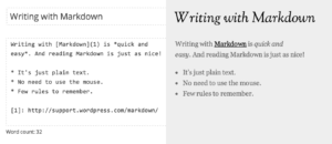 Работа в режиме Markdown в WordPress