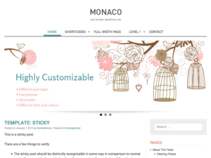 Тема для WordPress Monaco