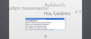 Выбор языка при установке OS X