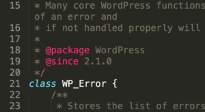 Работа с классом WP_Error в WordPress