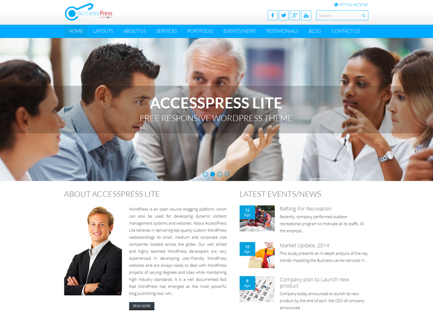 Тема AccessPress Lite