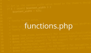 Файл functions.php в WordPress