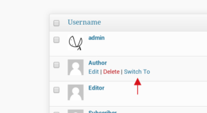 Плагин User Switching для WordPress