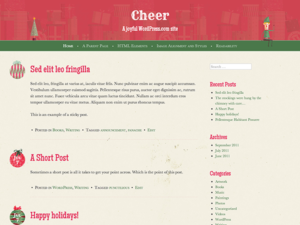 Праздничная тема для WordPress Cheer