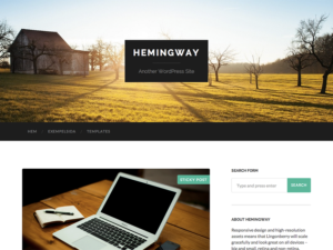 Блоговая тема Hemingway