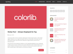 Тема для WordPress Sparkling