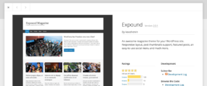 Информация о теме на WordPress.org