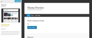 Просмотр тем на WordPress.org