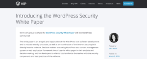 Анонс нового документа на сайте WordPress.com VIP