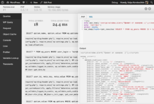 Плагин Debug Bar для WordPress