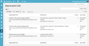 Плагин Log Deprecated Notices