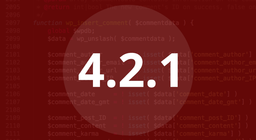 Релиз безопасности WordPress 4.2.1