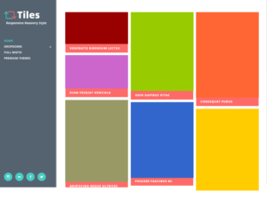 Тема для WordPress Tiles