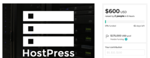 Проект HostPress на Indiegogo