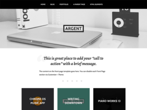 Тема-портфолио Argent