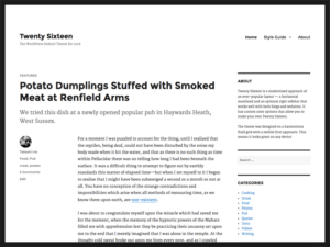 Тема Twenty Sixteen для WordPress