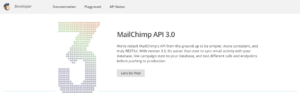Сайт MailChimp Developer