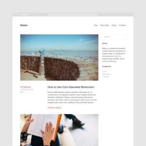 Блог или новости в теме Maker