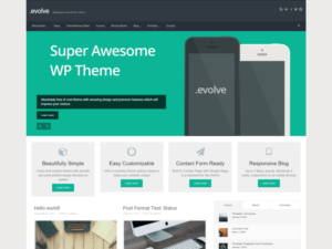 Бесплатная тема для WordPress Evolve