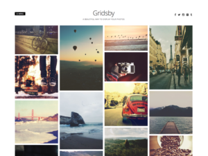 Тема-портфолио Gridsby