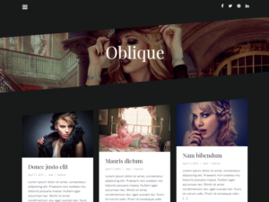 Тема Oblique для WordPress