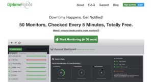 Мониторинг сайтов с помощью Uptime Robot