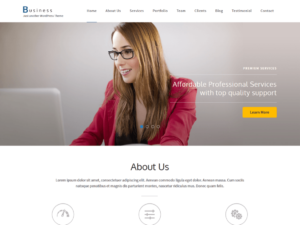 Тема Business One Page