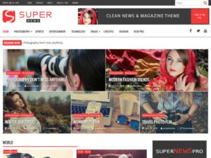 Журнальная тема SuperNews